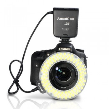 Aputure HC100 LED Ring Flash Light For Canon Camera DLSR Cameras 5D MARK II III 650D 550D 700D 7D 5D2 60D