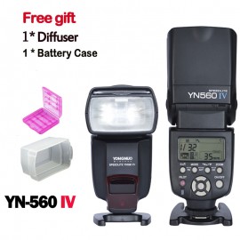 Yongnuo YN560IV Flash Speedlite YN560 IV Universal Wireless Slave for Canon Nikon Pentax Olympus Fujifilm Panasonic DSLR +Gift