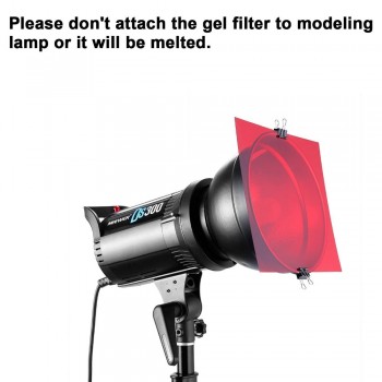Neewer 30 x 30 cm Pack of 8 Transparent Color Correction Lighting Gel Filter in 8 Different Colors
