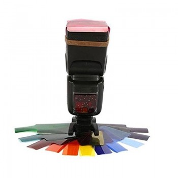 20colors/pack Flash Speedlite Color Gels Filters Cards for Canon for Nikon Camera Photographic Gels Filter Flash Speedlight