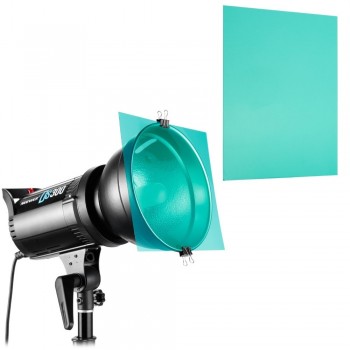 Neewer 30 x 30 cm Transparent Color Gel Filter Set Pack of 11 Sheets for Photo Studio Strobe Flashlight in 11 Different Colors