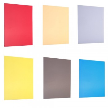 Neewer 30 x 30 cm Transparent Color Gel Filter Set Pack of 11 Sheets for Photo Studio Strobe Flashlight in 11 Different Colors