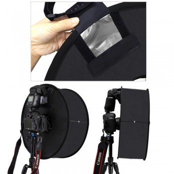 PULUZ 45cm Ring Softbox Speedlight Round Style  Flash Light Shoot Soft box Foldable Soft Flash Light Diffuser