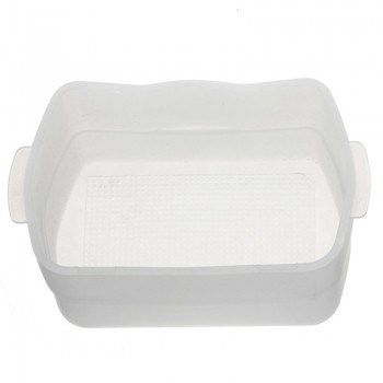 White Softbox Flash Bounce Diffuser For Canon Speedlight Speedlite 430EX 430 EX II