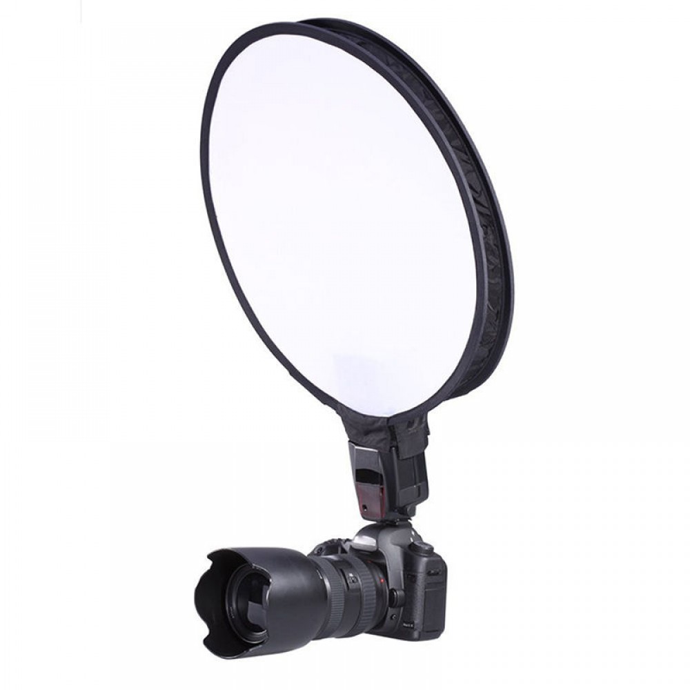 Camera amp; Photo Accessories 40cm Round Disc Softbox Flash Diffuser For Camera Flash Speedlite Speedlight Mayitr
