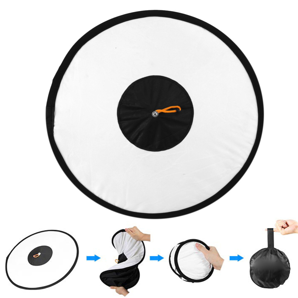 Black 43cm Portable Round Softbox Universal Photography Studio Flash Diffuser Soft Box Strap Oxford Cloth Camera Flash dropship