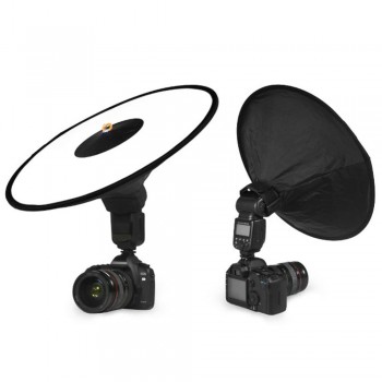 Black 43cm Portable Round Softbox Universal Photography Studio Flash Diffuser Soft Box Strap Oxford Cloth Camera Flash dropship