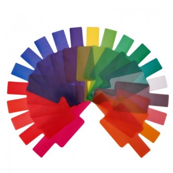 20pcs Flash Speedlite Color Gels Filters for Canon Yongnuo Camera Photographic Gels Filter Flash Speedlite Speedlight