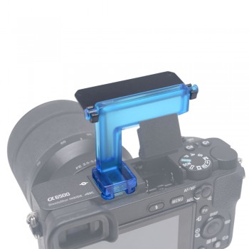 Mcoplus 4 color diffuser Flash Bounce Cards lambency diffuser on camera for Sony A6500 A6300 A6000 NEX6 Camera