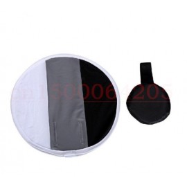 2in1 30cm 18%Gray for White balance Card Board Round Flash Diffuser Softbox
