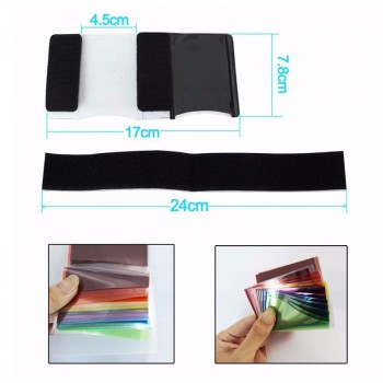 12 color card for Strobist Flash Gel Filter Color Balance with rubber band For Canon Nikon Sony Olympus Flash photoflash lamp