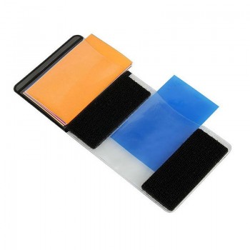 12 color card for Strobist Flash Gel Filter Color Balance with rubber band For Canon Nikon Sony Olympus Flash photoflash lamp