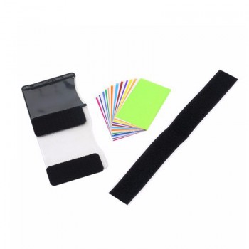12 color card for Strobist Flash Gel Filter Color Balance with rubber band For Canon Nikon Sony Olympus Flash photoflash lamp