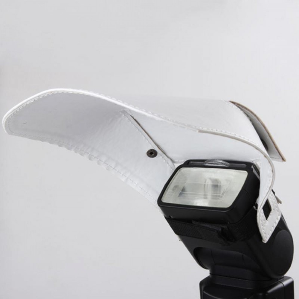Universal Camera Flash Diffuser Softbox Silver and White Reflector for Canon Nikon Sony Olympus Pentax