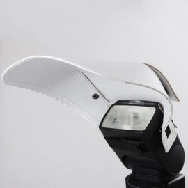 Universal Camera Flash Diffuser Softbox Silver and White Reflector for Canon Nikon Sony Olympus Pentax