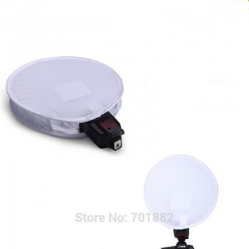 Jadkinsta 31cm Round Flash Diffuser On-top Camera Diffuser Mini Gray External Softbox White Grey Black Balance Card Soft Box