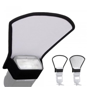 Mini Flash Diffuser Silver White Reflector for Canon 580EX 600EX Nikon Pentax Yongnuo Sony Viltrox JY-680A JY-680Ch Speedlight