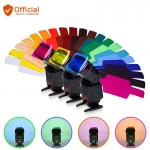 20pcs Color Gels Filter Card Lighting Flash Diffuser for Canon Nikon Sony Yongnuo Godox Olympus Nissin dslr camera accessories