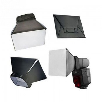 Portable Omni Bounce Softbox Kit Photography Flash Diffuser for Canon EOS Nikon Olympus Pentax Sony Sigma DSLR Speedlite Flash