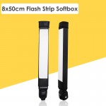 8x50cm Universal Foldable Flash Reflector Strip Diffuser Bar Softbox for Canon Nikon Sony Yongnuo Pentax Metz Speedlite