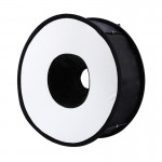 45cm Foldable Ring Speedlite Flash Diffuser Macro Shoot Round Softbox for Canon Nikon Sony Pentax Godox Speedlight