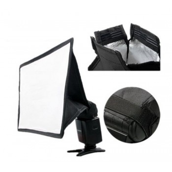 15x17cm Universal Flash Square Softbox Diffuser for Canon Nikon Sony Pentax Metz Yongnuo Olympus Speedlite