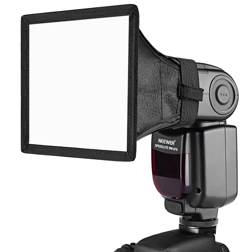 Neewer 6x5 inches/15x13 centimeters Speedlite Softbox Flashlight Diffuser for Canon 580EX II YongNuo YN560 IIIand Other Flash