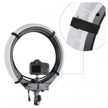 18 inches Collapsible Photography Video Light Softbox Diffuser for 75W(600W Equivalent) Ring Fluorescent Light Flash Light