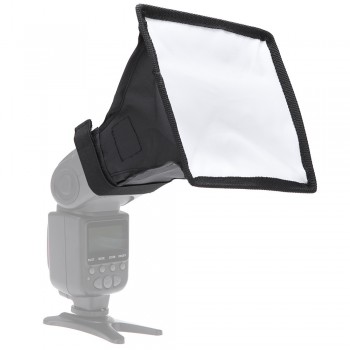 2pcs Universal 17x15cm Flash Square Softbox  Diffuser for Canon Nikon Sony Yongnuo Godox Metz Speedlite