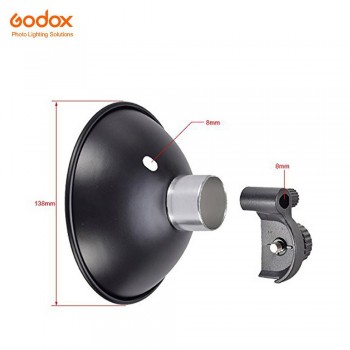 Godox AD-S6 Portable Flash Diffuser Umbrella-type  Reflector For Witstro AD180 AD360(Silver+Black) Photography Accessory
