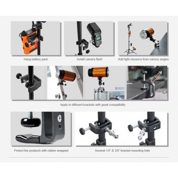 Godox Multifunctional Q-type Clip for PB960 Battery Pack Flash Speedlite Photo Studio Accessories for AD-360 II