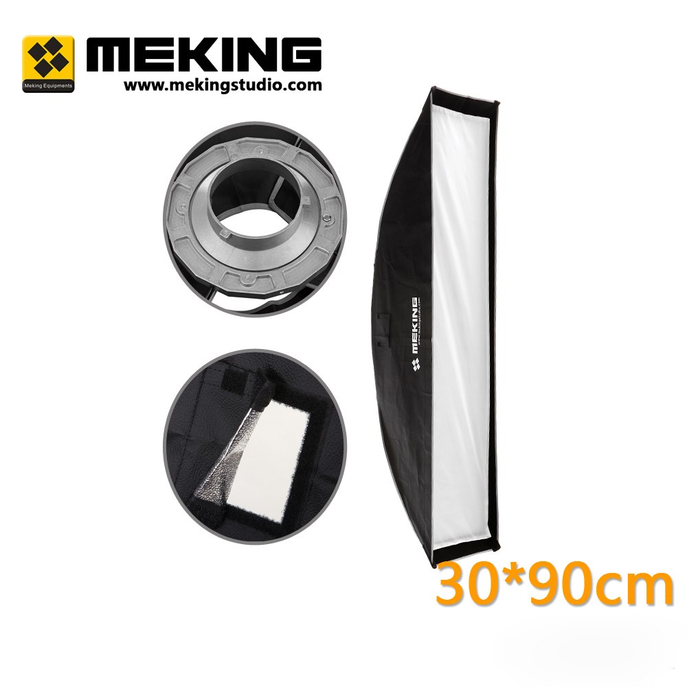 Soft box 30cmx90cm / 12x36 photographic Foldable Softbox Reflector with Bowens Mount for with carrying bag for Flash Speedligh