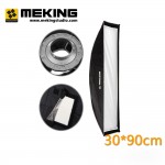 Soft box 30cmx90cm / 12x36 photographic Foldable Softbox Reflector with Bowens Mount for with carrying bag for Flash Speedligh