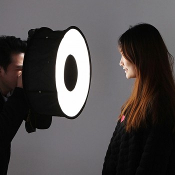 PULUZ 45cm Ring Softbox Speedlight Ruond Style Flash Light Shoot Soft box Foldable Soft Flash Light Diffuser JUN15