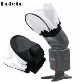 Foleto Flash Diffuser Camera Soft Diffuser Speedlite for canon nikon Yongnuo Godox Flash Light 580EX II 600EX RT SB800 SB600 430