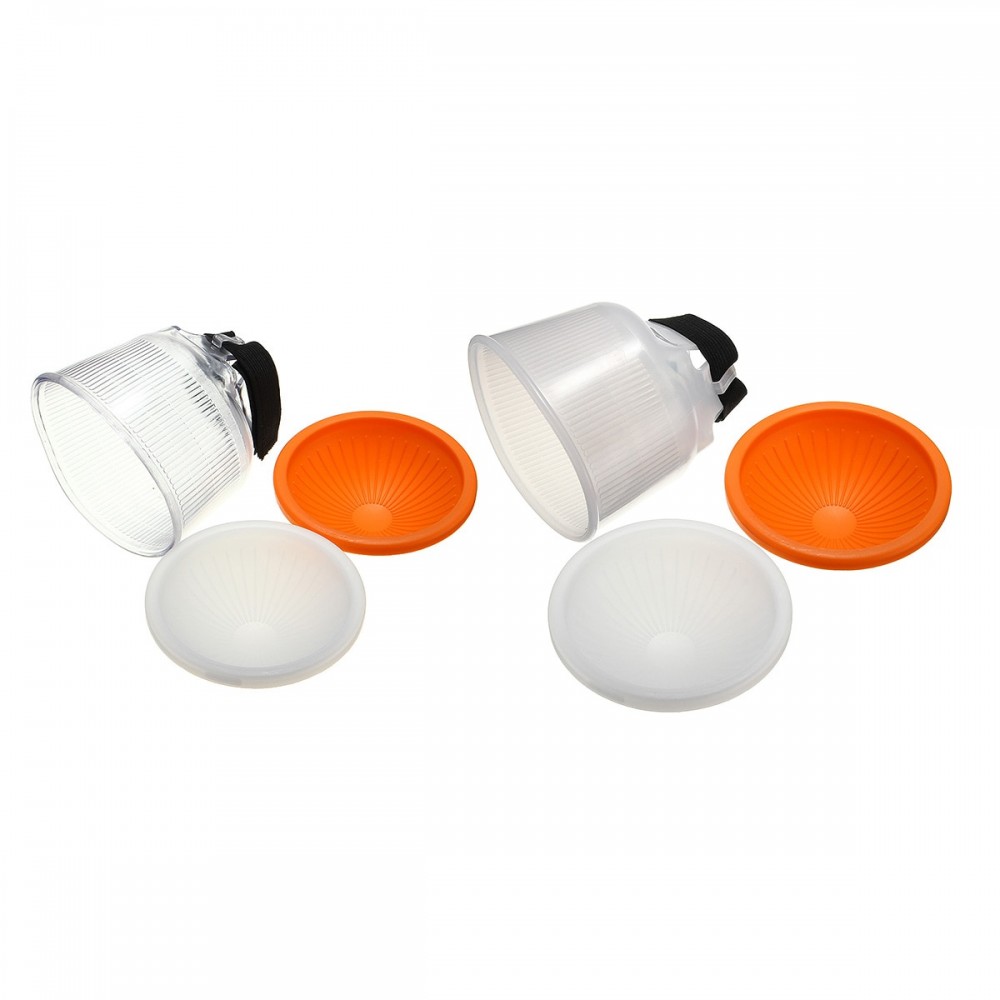 NEW Universal Cloud lambency flash diffuser White DomeCover Set And fit All flashes ABS+PVC Durable Quality
