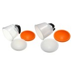 NEW Universal Cloud lambency flash diffuser White DomeCover Set And fit All flashes ABS+PVC Durable Quality