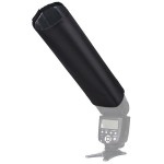 Flash Diffuser Foldable Spotlighting Cloth  Bender Light Beam Snoot Softbox Tube for Nikon Canon Yongnuo Speedlite Flash