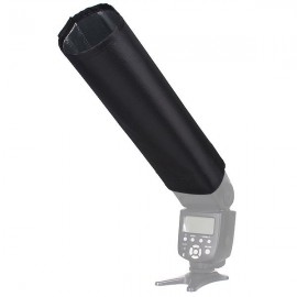 Flash Diffuser Foldable Spotlighting Cloth  Bender Light Beam Snoot Softbox Tube for Nikon Canon Yongnuo Speedlite Flash