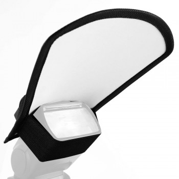 Universal Flash Diffuser Softbox Silver White Reflector for Canon Nikon Pentax Yongnuo Speedlite Photography Studio Photo