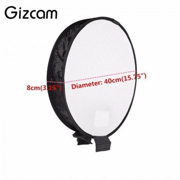 Gizcam Universal Portable 40cm Studio Soft Screen Softbox Photography Pop Up Flash Diffuser DSLR  Camera Photo Studio Accessorie