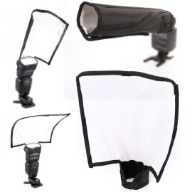 Mayitr 1pc Foldable Speedlight Reflector Softbox Snoot Flexible Flash Softbox Snoot Sealed Diffuser Beander for Canon Nikon Sony