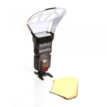 Universal 3 Color Flash Light Speedlite Diffuser Softbox Reflector for Canon Nikon Olympus Sony Yongnuo Flash Diffuser