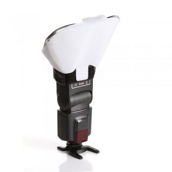 Universal 3 Color Flash Light Speedlite Diffuser Softbox Reflector for Canon Nikon Olympus Sony Yongnuo Flash Diffuser