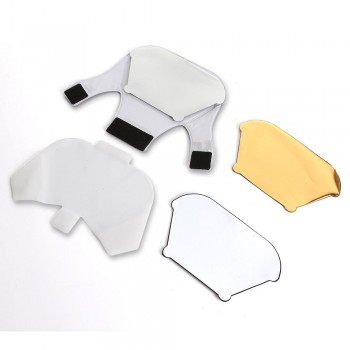 Universal 3 Color Flash Light Speedlite Diffuser Softbox Reflector for Canon Nikon Olympus Sony Yongnuo Flash Diffuser