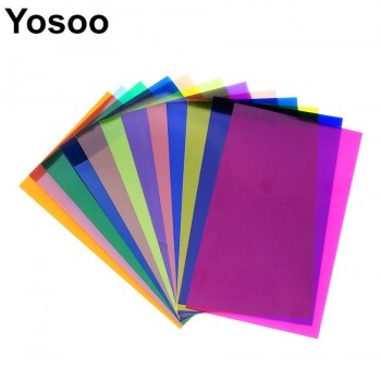 12pcs Colorful Strobist Flash Color Card Gels Filter Card Lighting Diffuser Filter Lighting For Lighting Effect Color Correction