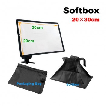20*30cm 12x8 Portable SpeedLight Flash Diffuser Soft Box For Canon Nikon Sony Minolta Viltrox Yongnuo Shanny Pixel Triopo