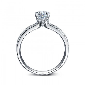 DODO Shining AAA Zirconia Wedding Bands Fashion Double Row Small CZ Stone Inlay Design Bijoux Femme Anillos Engagement DD039