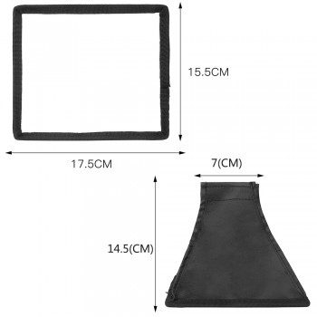 SHOOT Universal Flash Diffuser Light Softbox Silver Reflector Mini Professional Difusor Flash Soft Box for Canon Nikon Sony DSLR
