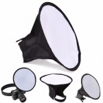 20cm Round Flash Softbox Diffuser Speedlight Mini Soft Box for GODOOX V860II V860 V850II V850 TT685 TT600 TT350 TT560 TT680